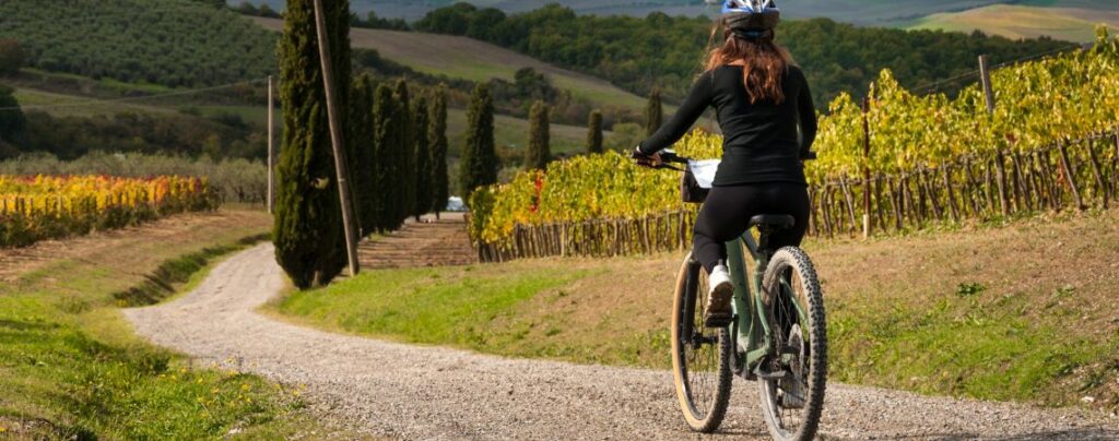 Kolesarjenje med vinogradi zdravo življenje